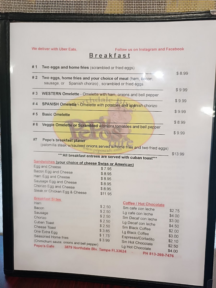Pepo's Cafe - Northdale Blvd Menu - Image 3